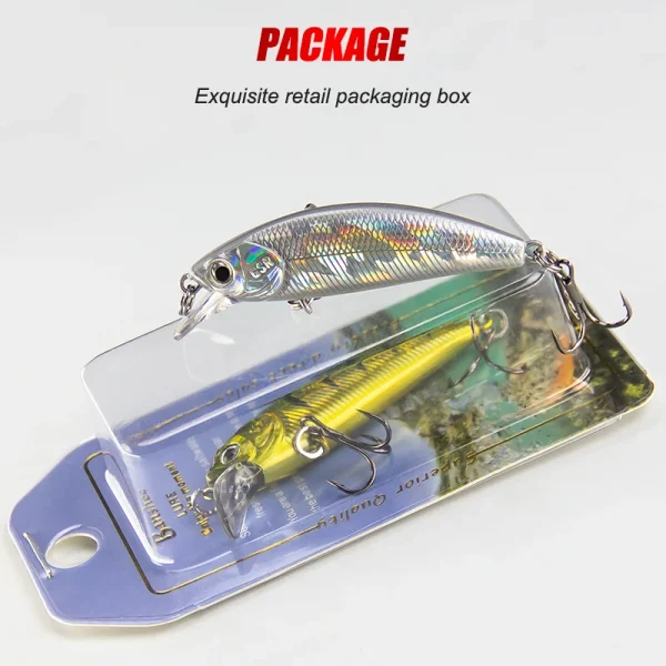 Banshee Lure Minnow Sinking Wobbler 55mm 4.2g Hard Bait Lure Jerkbait 3d Fishing Eyes Carp Striped Bass Pesca Fishing Tackles - Image 5