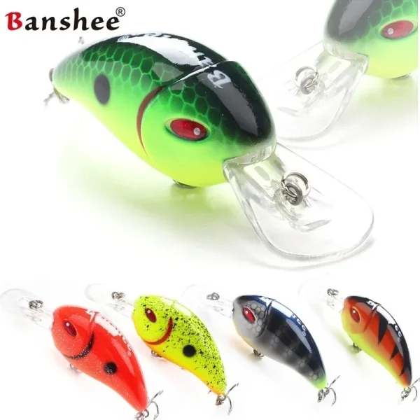 Micro Crankbait 63mm 6.2g Mini Crankbait Fishing Lures Wobbler Square Bill Crank Bait for Spring Bass Trout Jig Fishing Gear