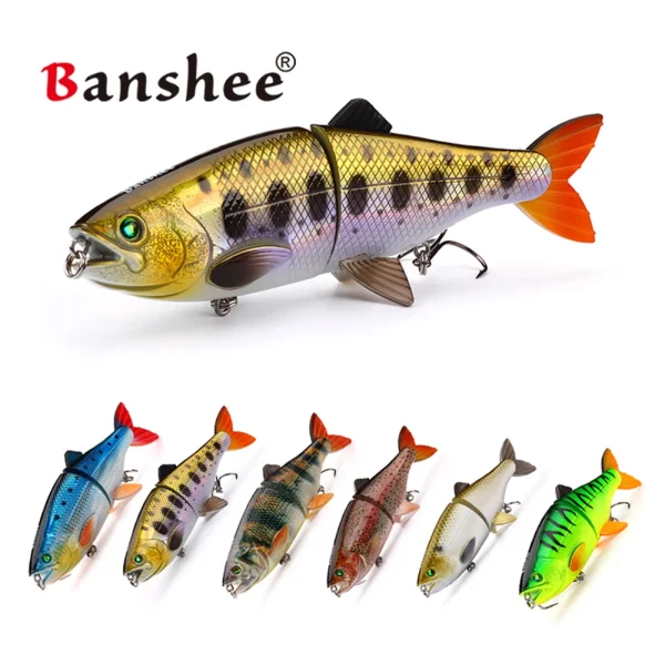 Banshee Swimbait 200m 90g Glide Swimbait Multi Jointed Life Like Fishing Lure Hard Artificial Bait for Bass Pike Muskie