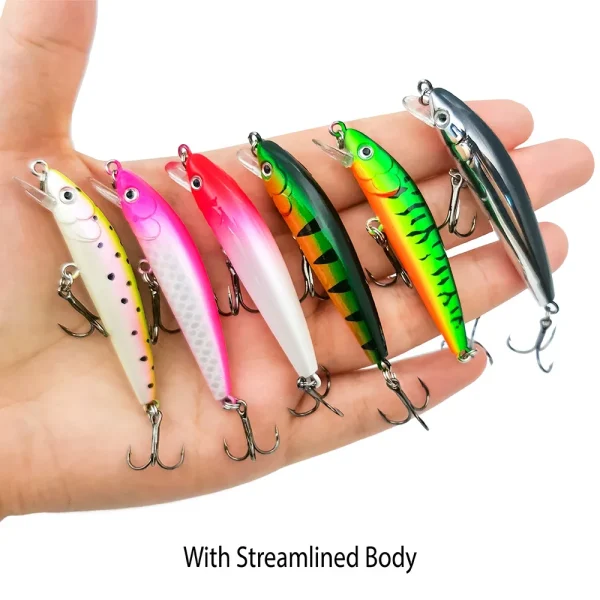 Banshee Jerkbait Fishing Lures 50mm 2.6g Trout Perch Bass Lure Floating Wobbler Artificial Bait Shallow Diving Minnow Crankbaits - Image 2