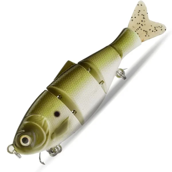 Jointed Swimbait 140mm 38g Hard Bait Bluegill Panfish Swimbait Brush Tail Sinking Fake Fishing Wobbler Bass Pike Fishing Gear - Image 2