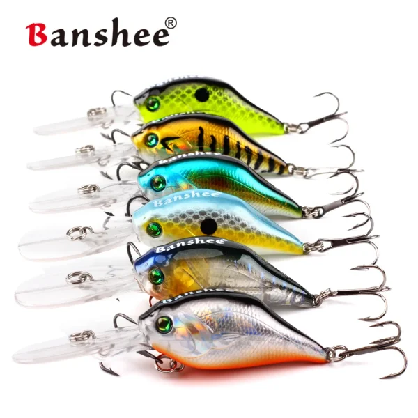 DeepCrankbaits 2" Bait Lure Wobbler Crankbait Rattling Artificial Baits Bass Fishing Lures jerkbait lure shad - Image 3