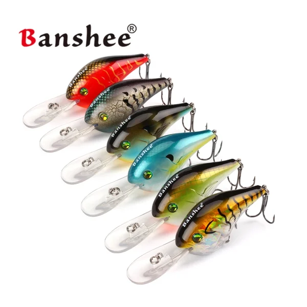 Banshee Round Bill Crankbait 75mm 24g Crankbait Fishing Lure Hard Artificia Bait Wobbler Jerkbait Bass Pike Fishing Tackles - Image 6