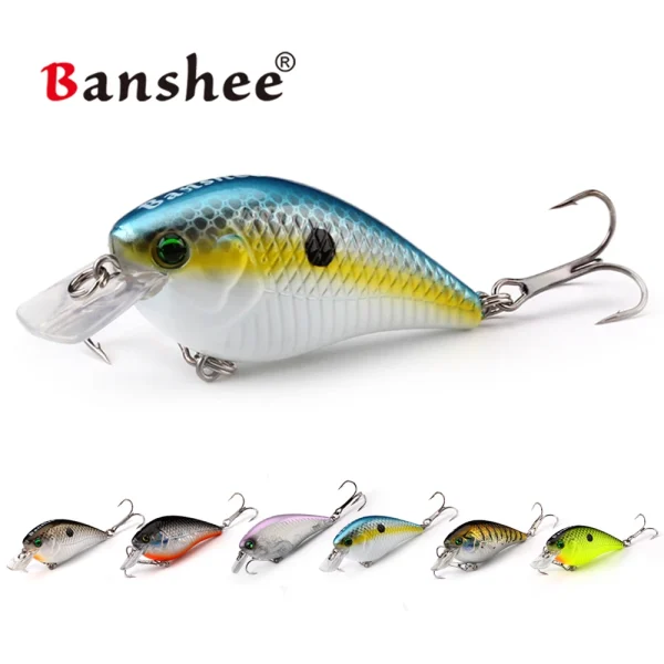 Squarebill Crankbaits 60mm 12g Square Bill Crankbaits Floating Crank Bait Rattling Fishing Lures