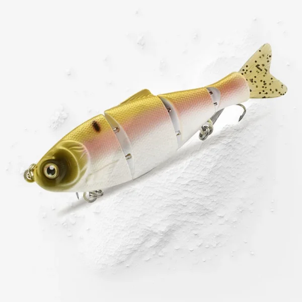 Jointed Swimbait 140mm 38g Hard Bait Bluegill Panfish Swimbait Brush Tail Sinking Fake Fishing Wobbler Bass Pike Fishing Gear - Image 3