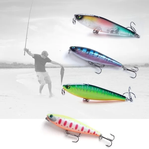 75mm 7g Topwater Stickbait Floating Pencil Lures Wobblers Crankbait Hard Fishing Baits Casting Banshee Wobblers for Fishing - Image 2