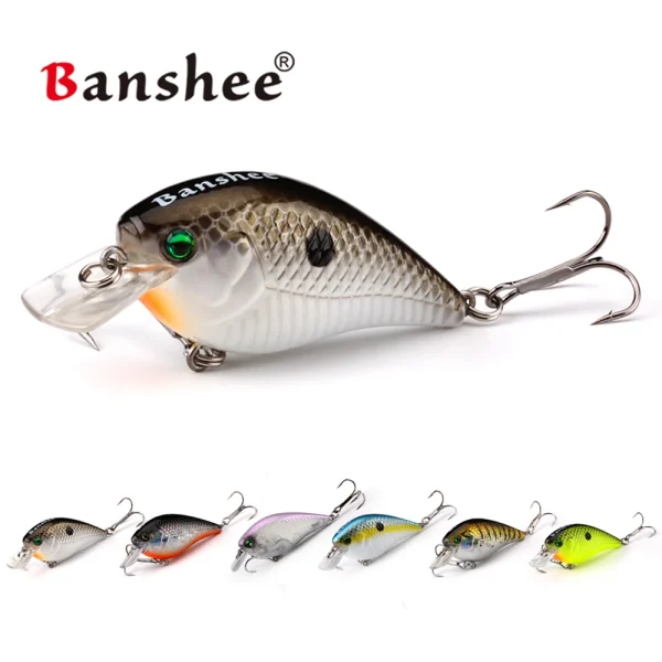 Squarebill Crankbaits 60mm 12g Square Bill Crankbaits Floating Crank Bait Rattling Fishing Lures - Image 2