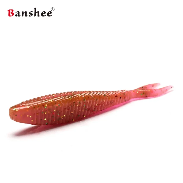 fork tail worm 1.5g/60mm Shad Soft Plastic Baits Minnow Lures Jerkbait Ice Fishing for Bass Fishing Silicone Swimbaits 15pcs/lot - Image 2