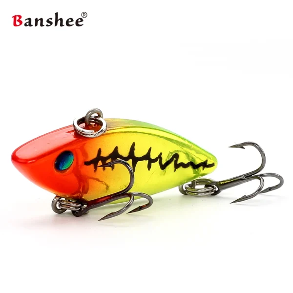 Banshee Lipless Crankbait 40mm 4.5g VIB Blade Fishing Bait Sound Wobbler Rattle Sinking Lipless Crankbait Bass Fishing Baits