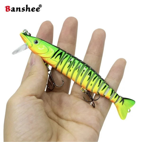 Banshee Swimbait 114mm 14g Hard Artificial Baits Multi Jointed Swimbait for pike bass Fishing Crankbaits Trout Fishing Lures - Image 6