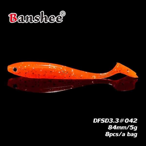 Banshee 84mm /5g Soft Jerkbait Fishing Lures Artificial Bait Soft Bait Drop Shot Rig for Bass Fishing 8pcs/lot Pesca Soft Lure - Image 3