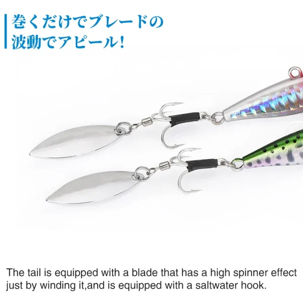 43mm 24g Long Casting Fishing Lure Sinking Metal Bait - Image 2