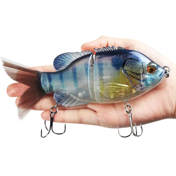 140mm 57g 2 Segment Vibration S Curve Swimming Jointed Fishing Lures Hunter for Bass Pike Muskie Hard Bait Wobbler - Image 3