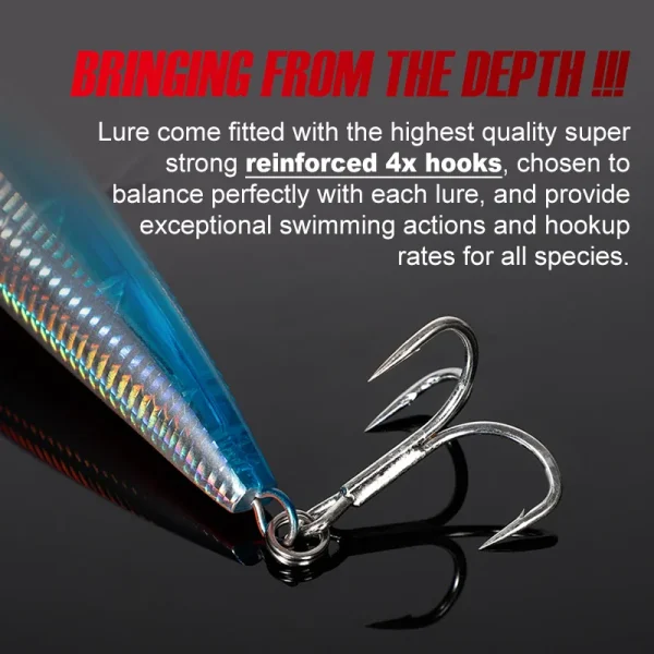 Noeby Top Water Pencil Bait 160mm/58g 190mm/86g Sea Fishing Lure Glide Bait Isca Artificial Para Pesca Leurre Peche Stick Bait - Image 6
