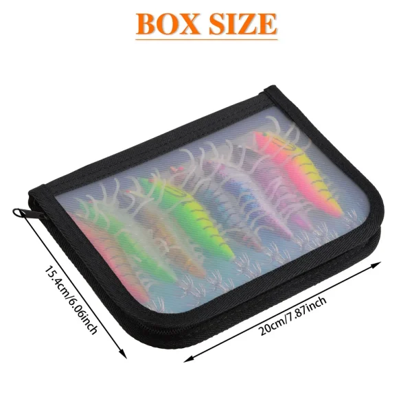 8Pcs 16pcs Luminous 20g Fishing Squid lure Wood Shrimp Jigging lure 3D Eyes Octopus lures Cuttlefish Artificial jig bait hook - Image 6