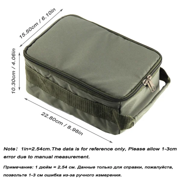 Oxford Fishing Tackle Bag Large capacity Portable Fishing Reel Lure Hook Gear Storage Handbag Outdoor Fishing Reel Case PJ154 - Image 2