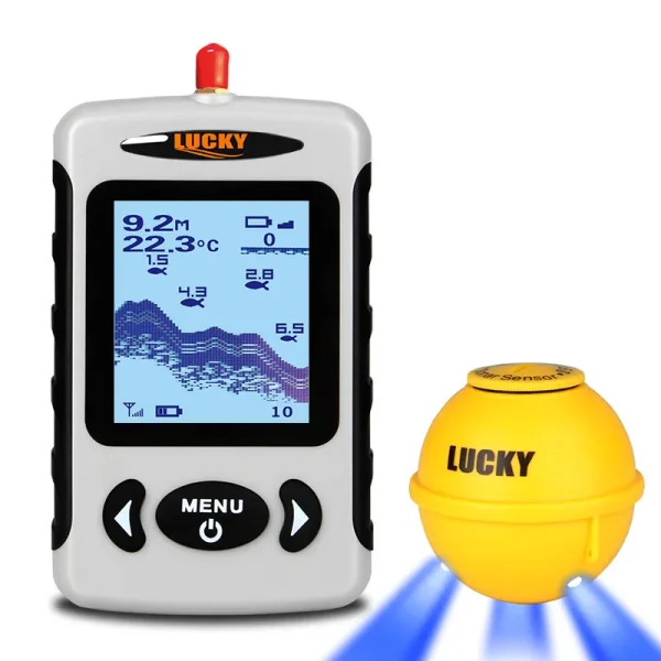 Lucky FFW718& FFW718LA Wireless Portable Fish Finder 45M/135FT Sonar Depth Sounder Alarm Ocean River Lake - Image 2