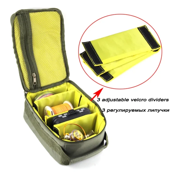 Oxford Fishing Tackle Bag Large capacity Portable Fishing Reel Lure Hook Gear Storage Handbag Outdoor Fishing Reel Case PJ154 - Image 4