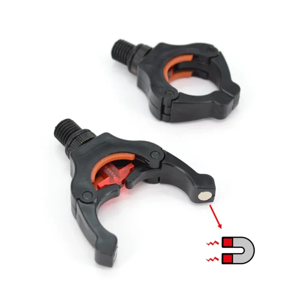 Hirisi 4pcs Carp Fishing Rod Rest Head Gripper for Rod Pod Holder with Magic Magnet Clips Keep Fishing Rod - Image 2