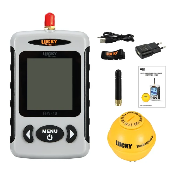 Lucky FFW718& FFW718LA Wireless Portable Fish Finder 45M/135FT Sonar Depth Sounder Alarm Ocean River Lake - Image 4
