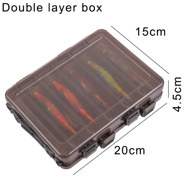 10Pcs Squid lure Wooden Shrimp jigs Fishing hooks Octopus bait 12g 14.5g Cuttlefish Luminous Artificial fishing bait - Image 6