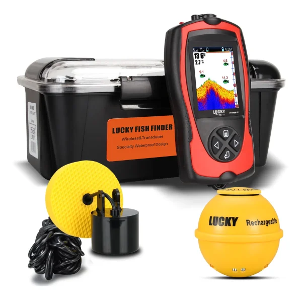 LUCKY FF1108-1CLA Portable Echo Sounder for ice fishing Depth Sonar Sounder Alarm Waterproof sonar fish - Image 6