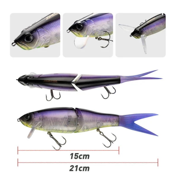 Fishing Lure for Swimming Bait 21cm 64g Predator Fishing Lure Minnow Floating Big Bait For Pike Bass High Quality - Image 3