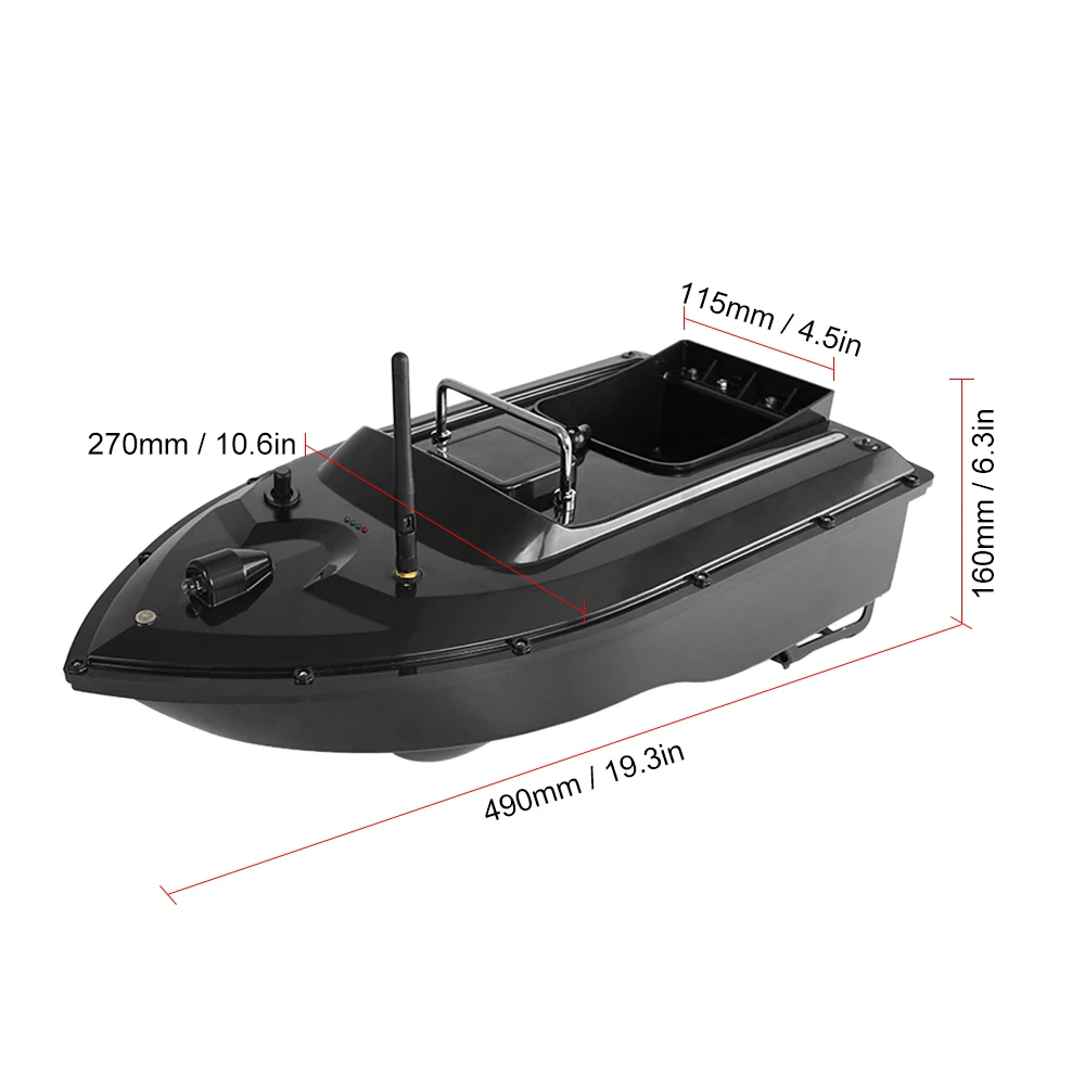 RC Bait Boat 500M Wireless Remote Control Fishing Bait Boat Fishing Feeder Ship Fishing Equipment 1.5KG Load - Image 2