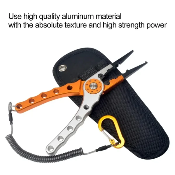Fishing Pliers Line Cutter Multifunctional Knot Aluminum Alloy Scissors Hook Remover 150g 20CM Fishing Equipment - Image 6