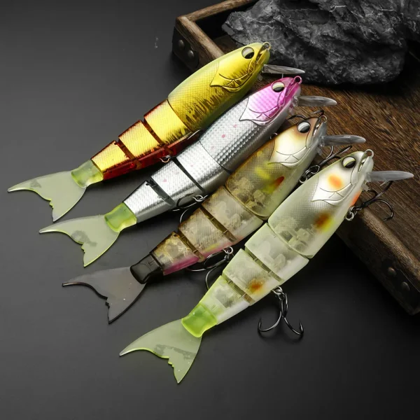 Swimming Bait Jointed Fishing Lure Floating Hard bait with Jerk Fishing Lure For Big Bait Bass Pike Minnow Lure High Quality - Image 4