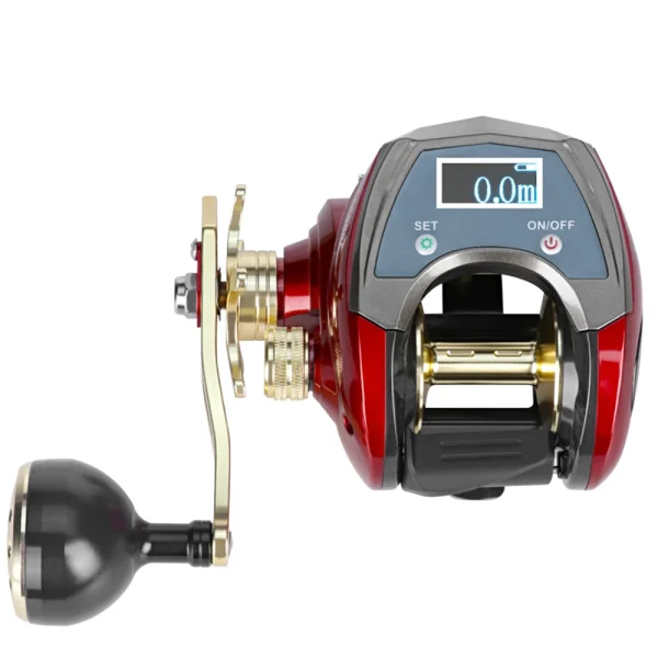 Full Metal 6 1BB Left / Right Fishing Reel with LED Digital Display Electronic Baitcasting Line Counter Reel 6.4:1 Casting Reel - Image 2