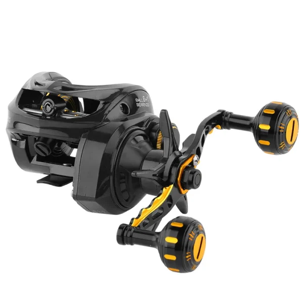 DEUKIO Carbon Shell Baitcasting Reel Dual Brake System Reel 16KG Max Drag 6 1 BBs 6.3:1 High Speed Saltwater Carp Fishing Reels