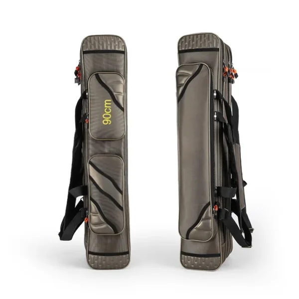 Multifunctional Hard Spinning Fishing Rod Bag 2/3/4 Layers 80CM-130CM Fishing Tackle Bags 1680D Oxford Reel Gear Storage Case - Image 2