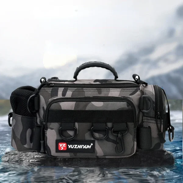 Rod and Fishing Reel Boxes Tackle Backpack Waist Lure Bag