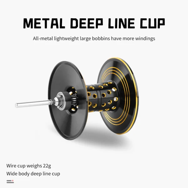 DEUKIO Carbon Shell Baitcasting Reel Dual Brake System Reel 16KG Max Drag 6 1 BBs 6.3:1 High Speed Saltwater Carp Fishing Reels - Image 2