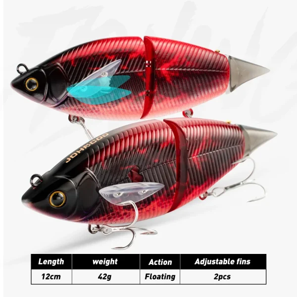 Pike Fishing Lures Swimming Bait 12cm 42g Floating Bass Fishing Lure Minnow Fishing Lures Printed Color - Image 4