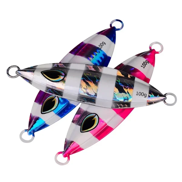 1PC Slow Jig 40g 60g 80g 100g Fishing Lure Casting Jigging Bait Spoon Metal Fish Saltwater Artificial Hard Bait Tackle - Image 2