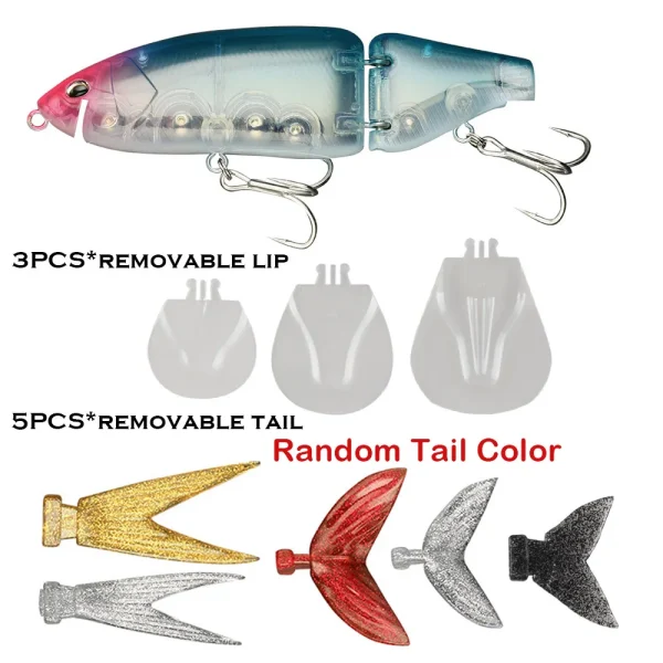Swimbait Big Fishing Lure Artificial Hard Bait 135mm 160mm Jointed Fishing Lure for Predator Wobbler Minnow Pike - Image 2