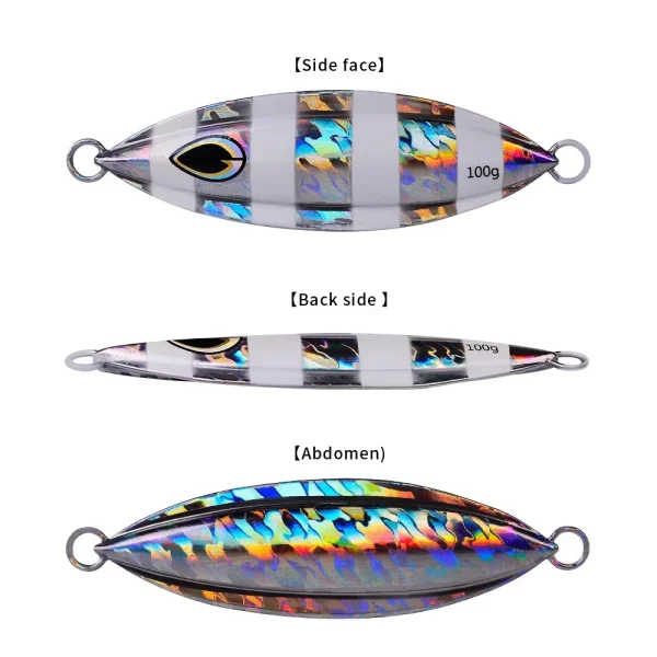 1PC Slow Jig 40g 60g 80g 100g Fishing Lure Casting Jigging Bait Spoon Metal Fish Saltwater Artificial Hard Bait Tackle - Image 4