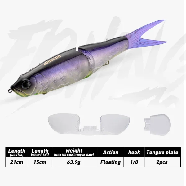 Fishing Lure for Swimming Bait 21cm 64g Predator Fishing Lure Minnow Floating Big Bait For Pike Bass High Quality - Image 5