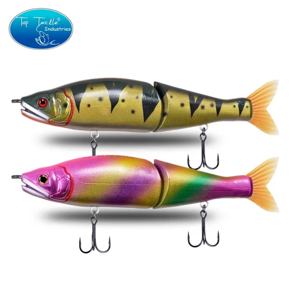 Swimbait Floating Slow Sinking 220mm Big Bass Fishing Jointed Baits Slide Lures For Pike Musky Perch - Image 3