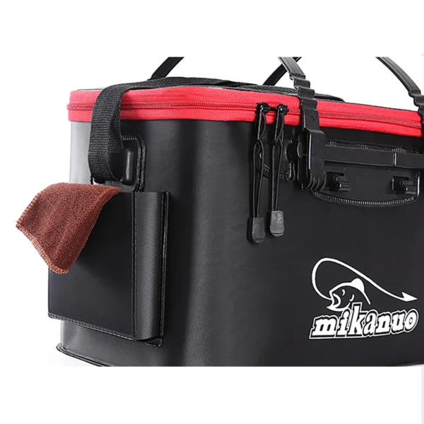 30cm Multi-Function Folding Thicken Live Fishing Box EVA Tank Bucket Camping Outdoor Fishing Bag Tackle Fishbox (No Side - Image 5