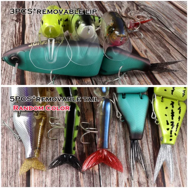 Swimbait Big Fishing Lure Artificial Hard Bait 135mm 160mm Jointed Fishing Lure for Predator Wobbler Minnow Pike - Image 3