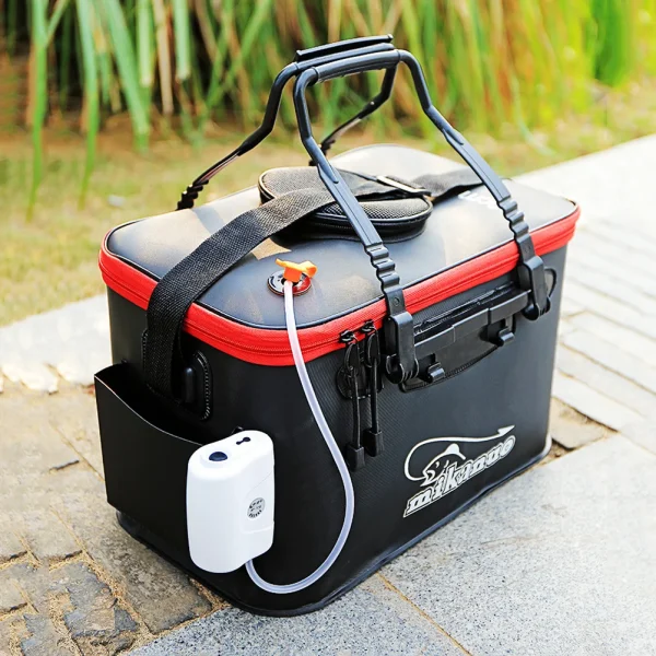 30cm Multi-Function Folding Thicken Live Fishing Box EVA Tank Bucket Camping Outdoor Fishing Bag Tackle Fishbox (No Side - Image 6