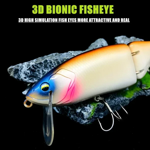 GREENSPIDER Swimbait Lure 140mm 55g Artificial Hard Bait Jointed Fishing Lure for Predator Wobbler Minnow Pike - Image 6