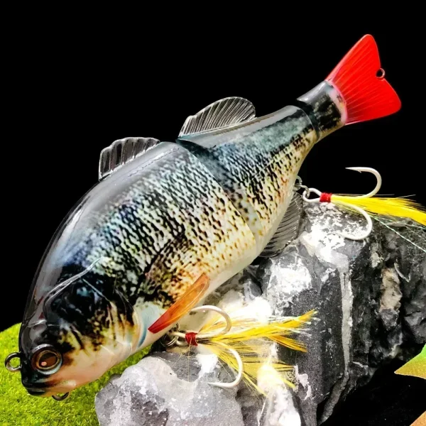 GREENSPIDER Floating Fishing Lure Swimbait With Soft Tail Hard Bait 160mm 70g Jointed Bait Hunter Tackle for pike musky perch - Image 6