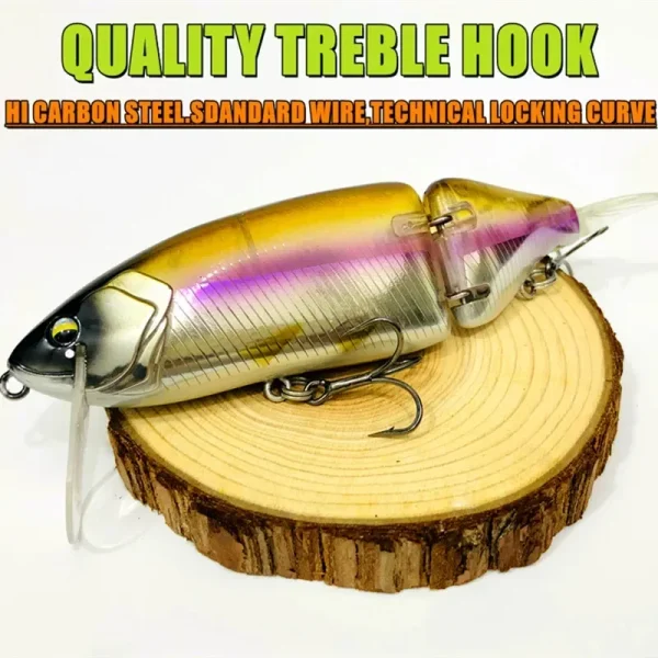GREENSPIDER Swimbait Lure 140mm 55g Artificial Hard Bait Jointed Fishing Lure for Predator Wobbler Minnow Pike - Image 5