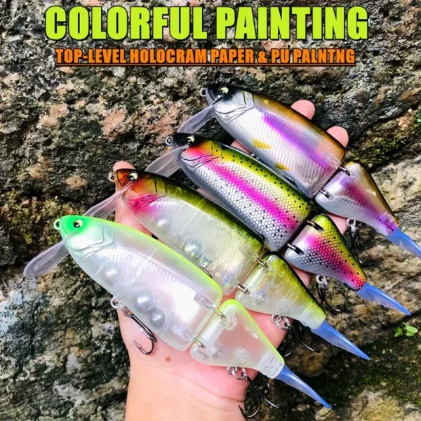 GREENSPIDER Swimbait Lure 140mm 55g Artificial Hard Bait Jointed Fishing Lure for Predator Wobbler Minnow Pike - Image 2