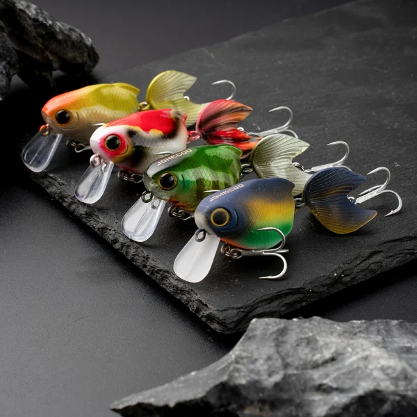 Goldfish Floating Fishing Lure Crank 55mm 7.5g Freshwater Bass Crank bait Surface Artificial Hard Baits Wobblers Perch Lure - Image 6