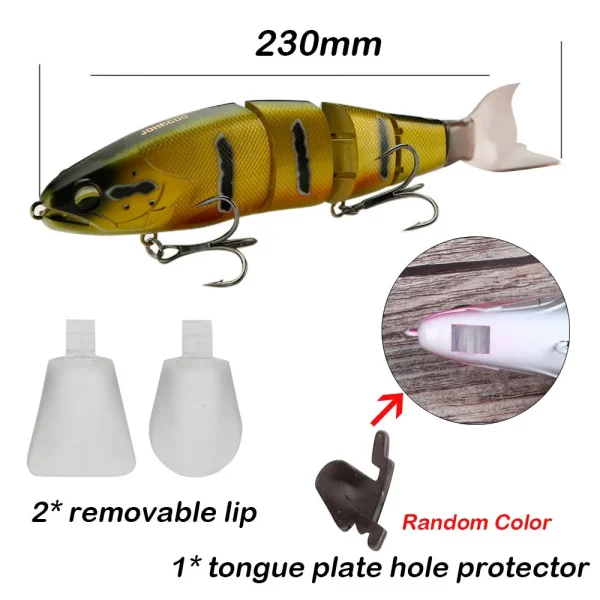 Swimming Bait Jointed Fishing Lure Floating Hard bait with Jerk Fishing Lure For Big Bait Bass Pike Minnow Lure High Quality - Image 3